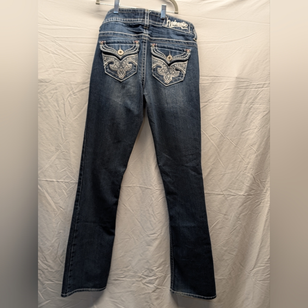 Hydraulic Lola Slim Bootcut Jeans Size 9/10 Y2K Embellished Mid Rise